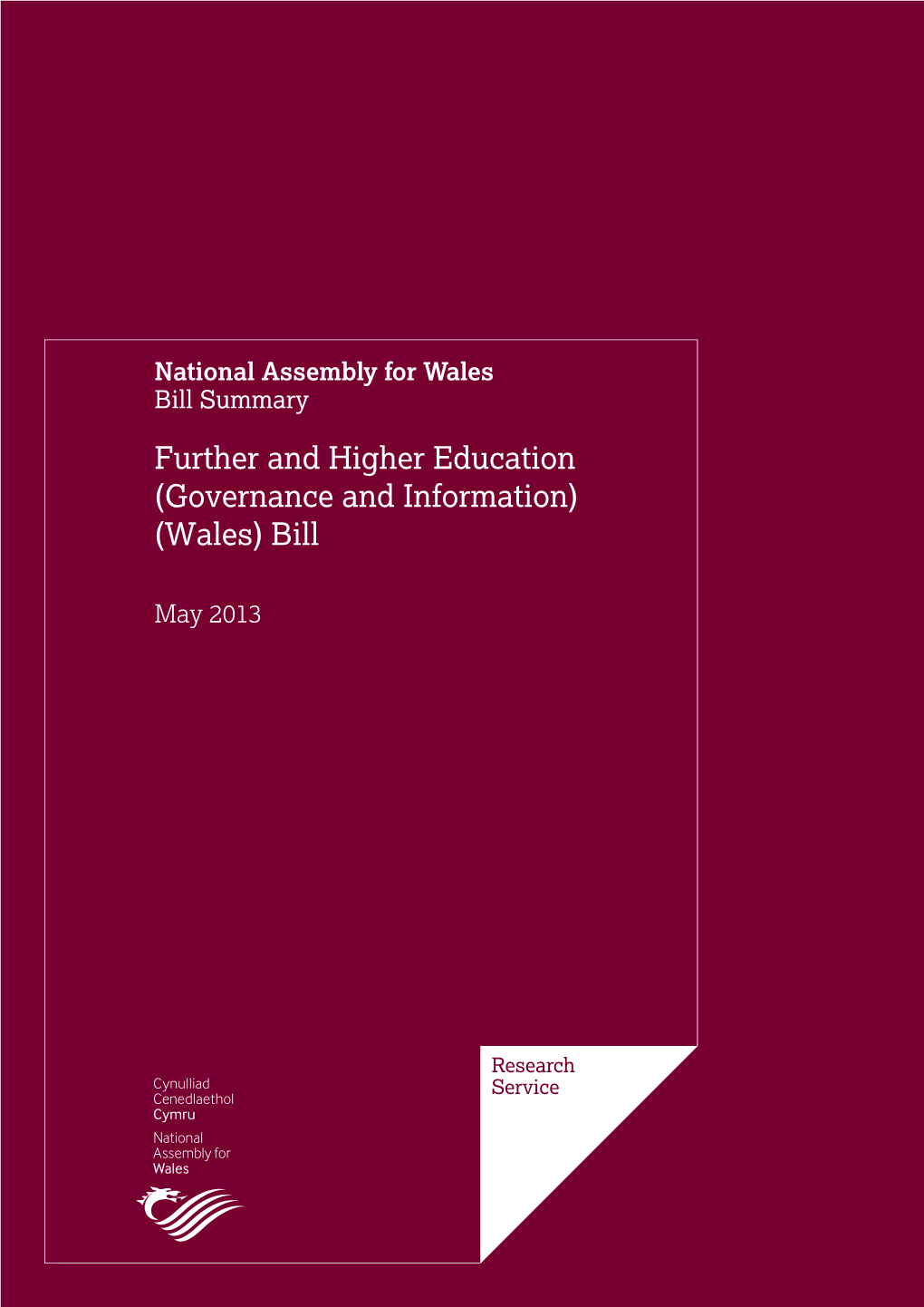 Further and Higher Education (Governance and Information) (Wales) Bill