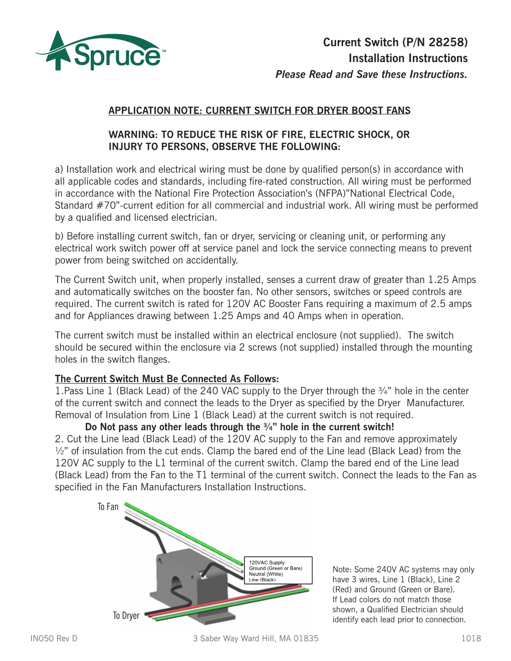 Installation Instructions Please Read and Save These Instructions