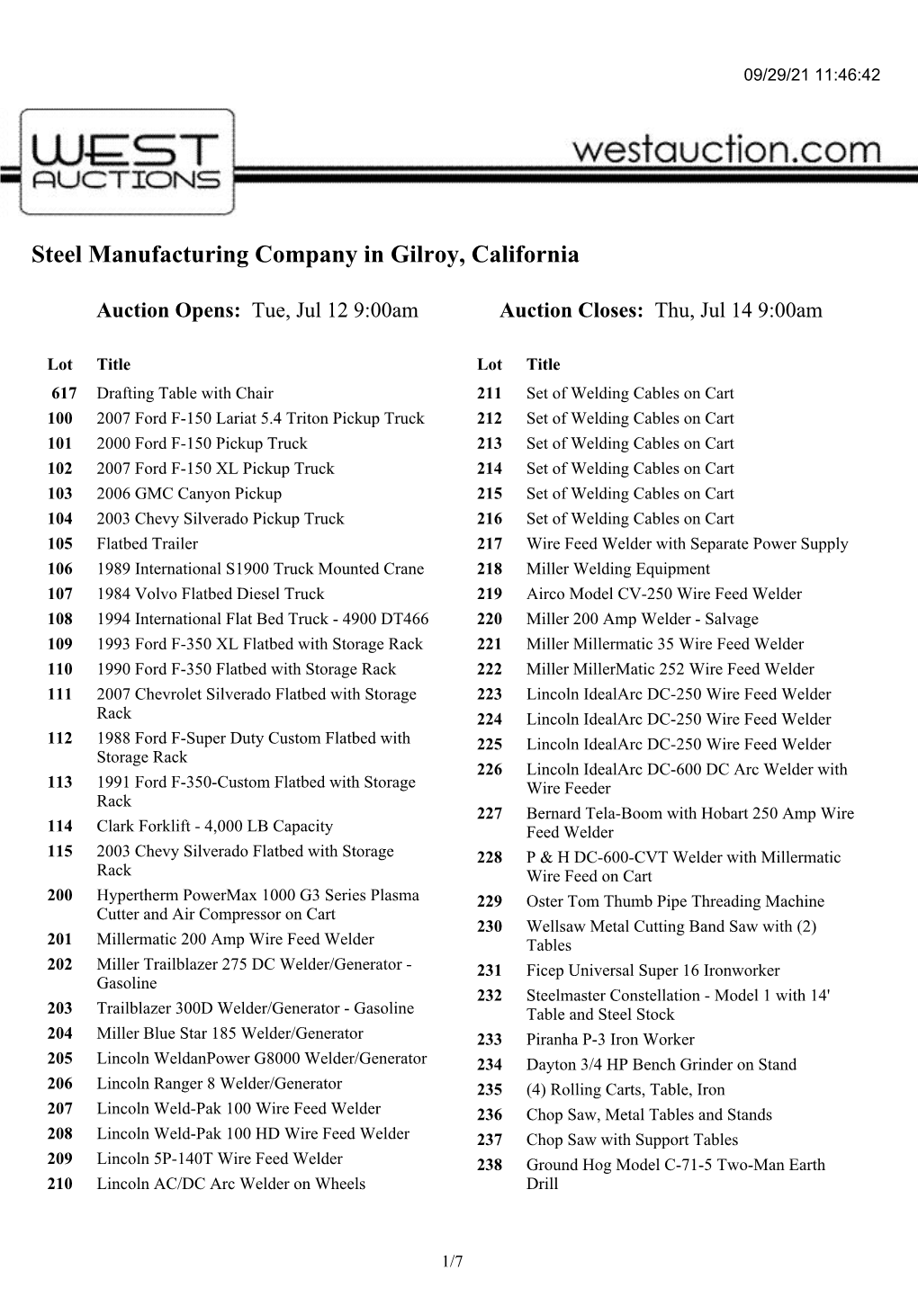 Steel Manufacturing Company in Gilroy, California