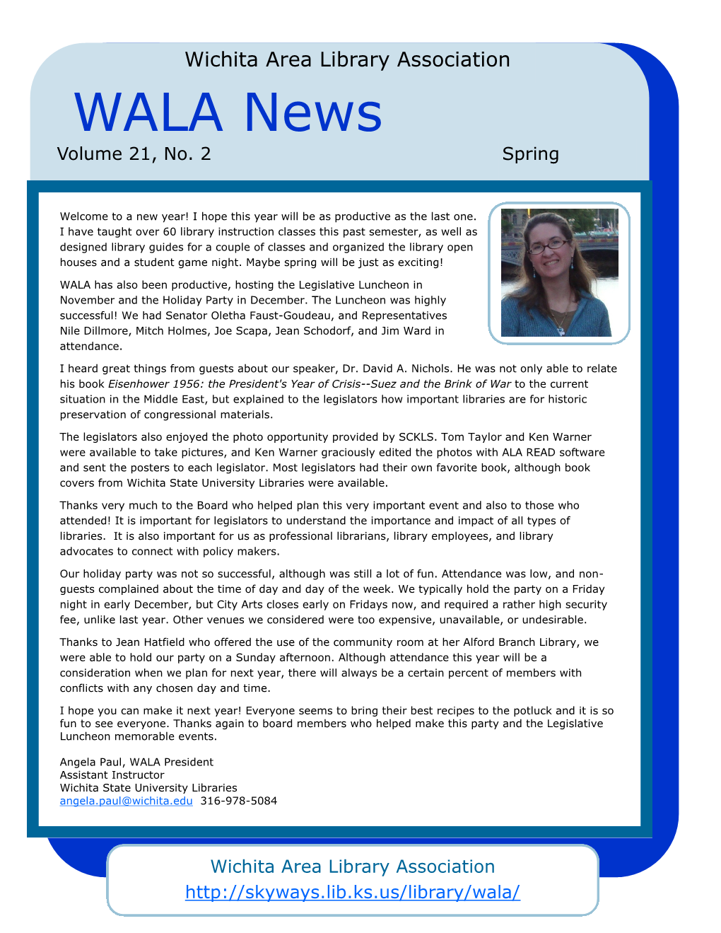 WALA News Volume 21, No