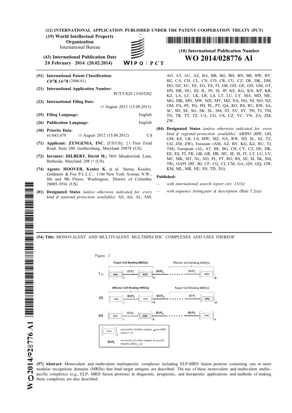 WO 2014/028776 Al 20 February 2014 (20.02.2014) P O P C T