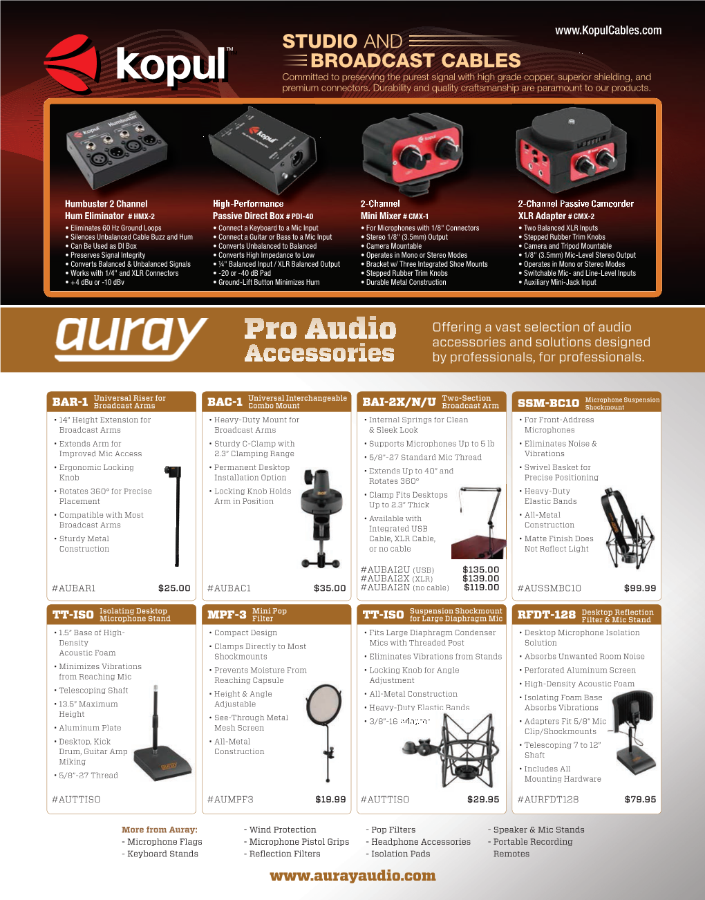 Pro Audio Accessories and Solutions Designed Accessories by Professionals, for Professionals