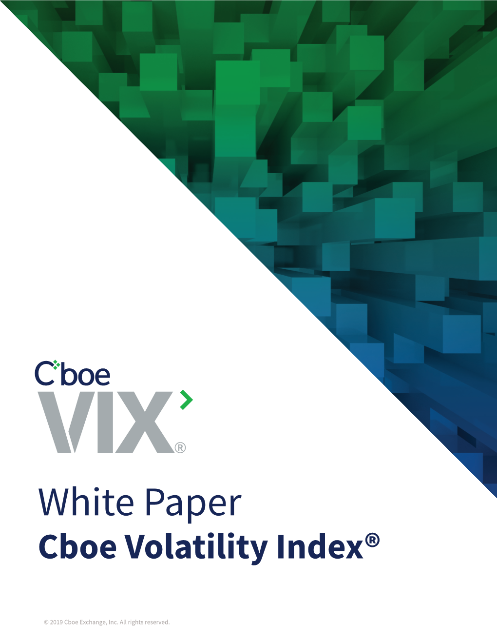 White Paper Cboe Volatility Index®