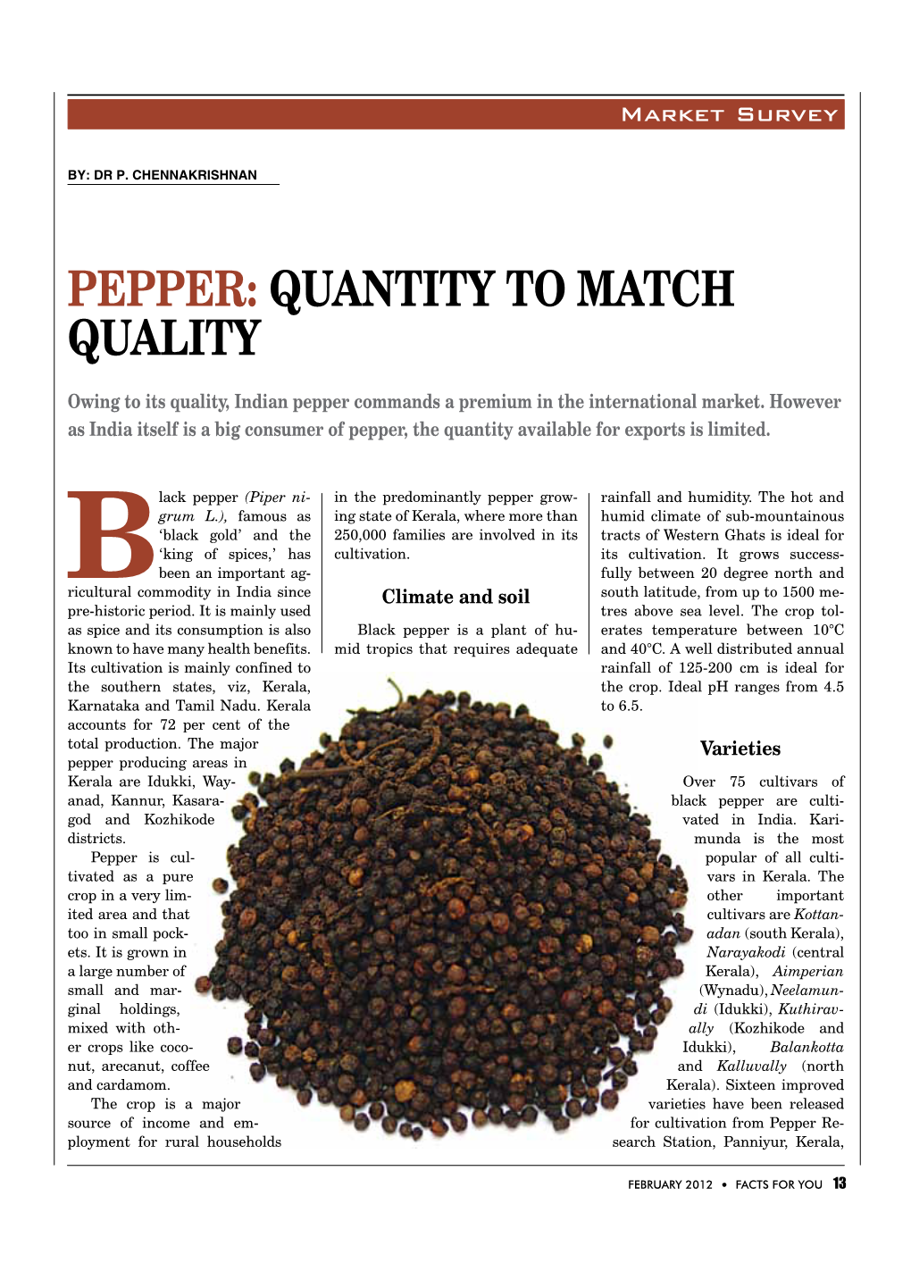 PEPPER: Quantity to Match Quality