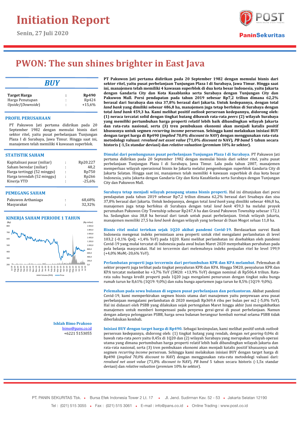 Initiation Report PWON