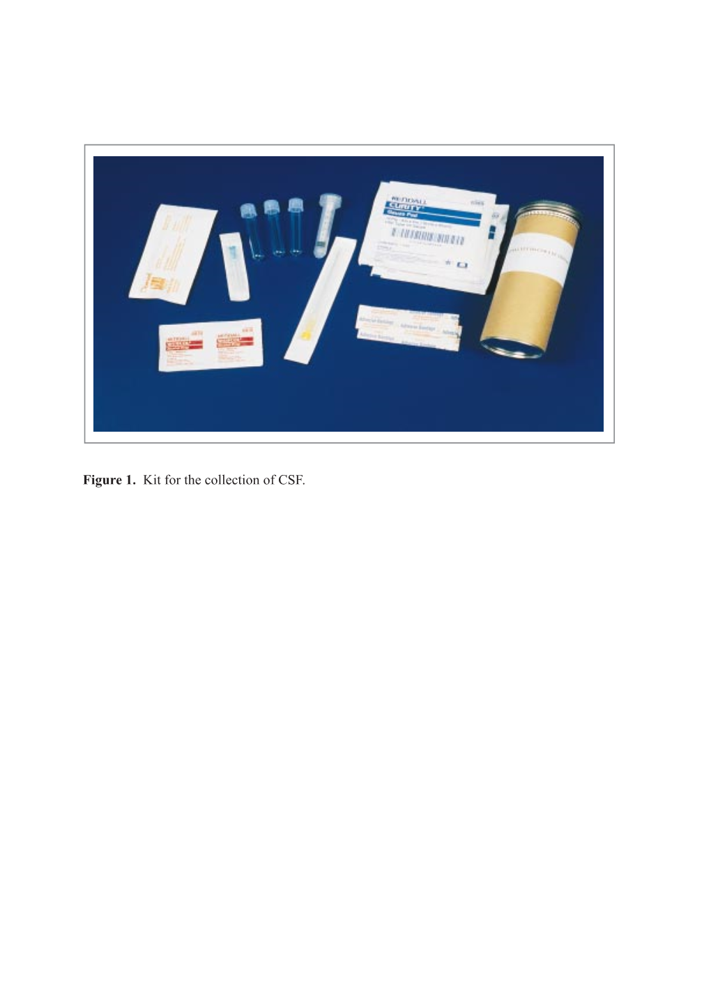 Figure 1. Kit for the Collection of CSF. A