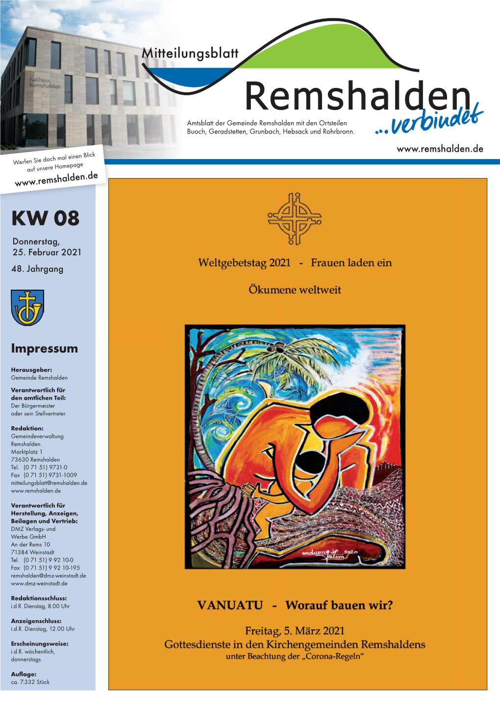 Mitteilungsblatt KW 08