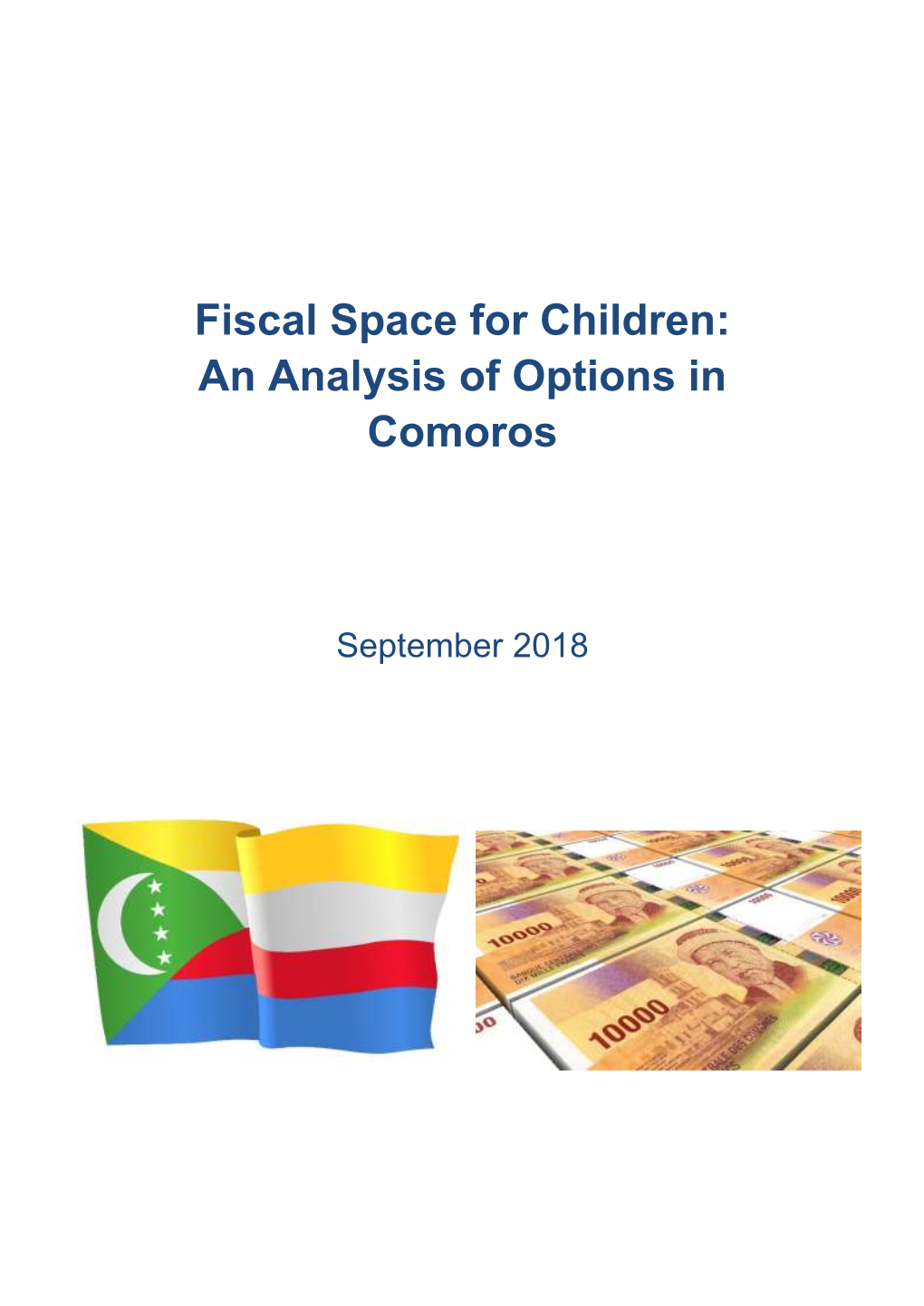 Fiscal Space for Children: an Analysis of Options in Comoros