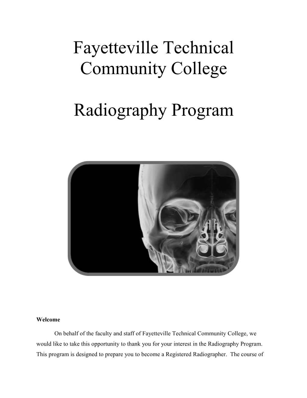 FTCC Radiography Program