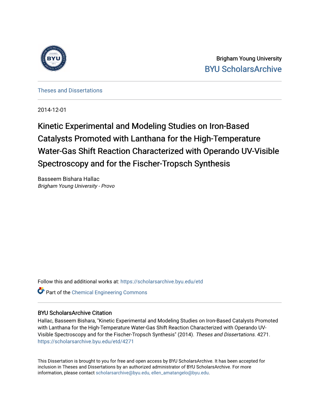 Kinetic Experimental and Modeling Studies on Iron-Based Catalysts