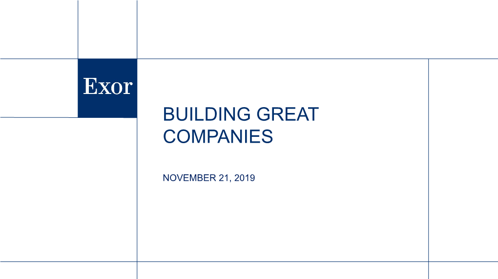 Building Great Companies