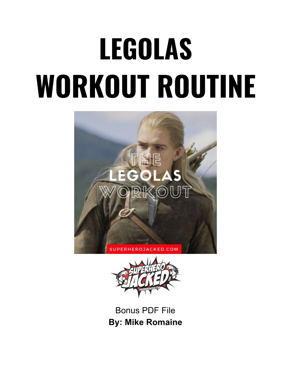 Legolas Workout: Calisthenics Training