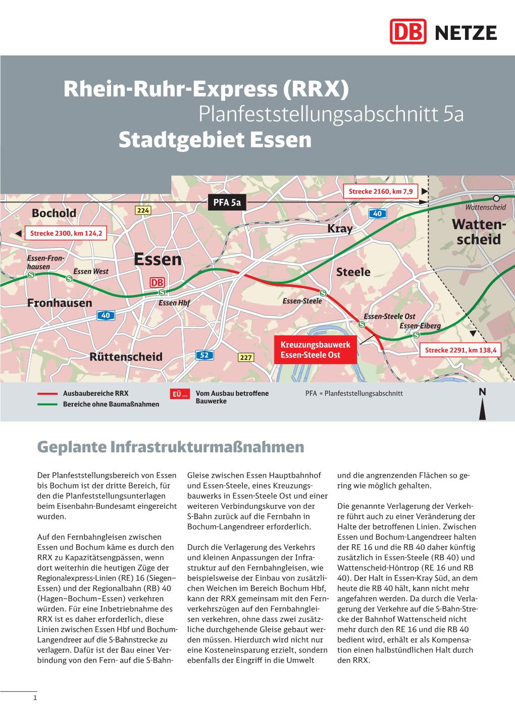 (RRX) Planfeststellungsabschnitt 5A Stadtgebiet Essen