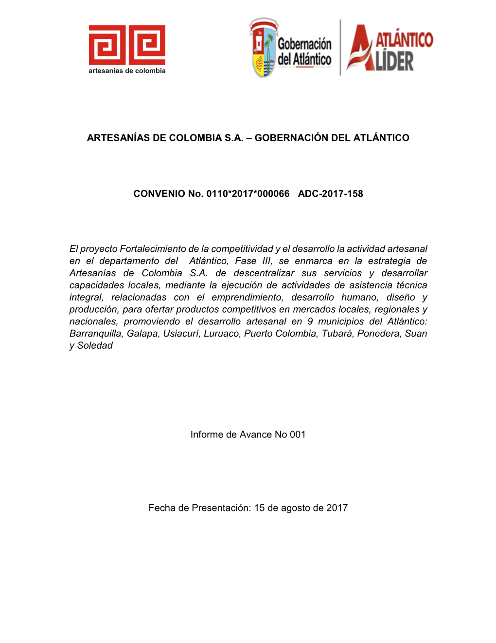 Artesanías De Colombia S.A. – Gobernación Del Atlántico