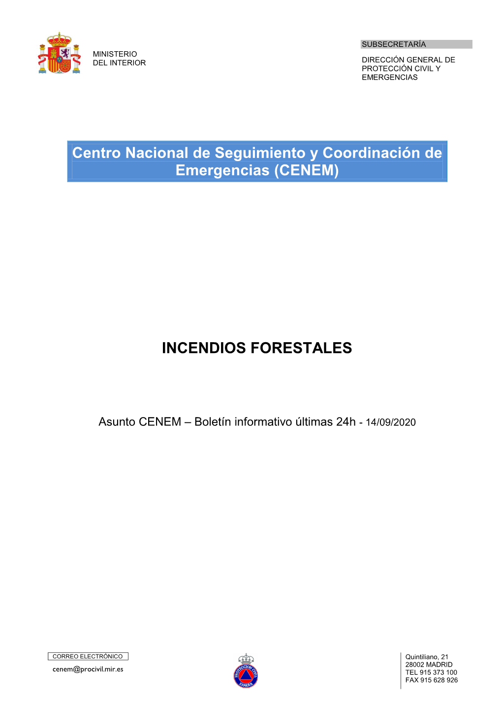 Incendios Forestales