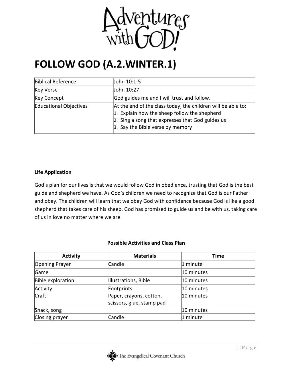 Follow God (A.2.Winter.1)