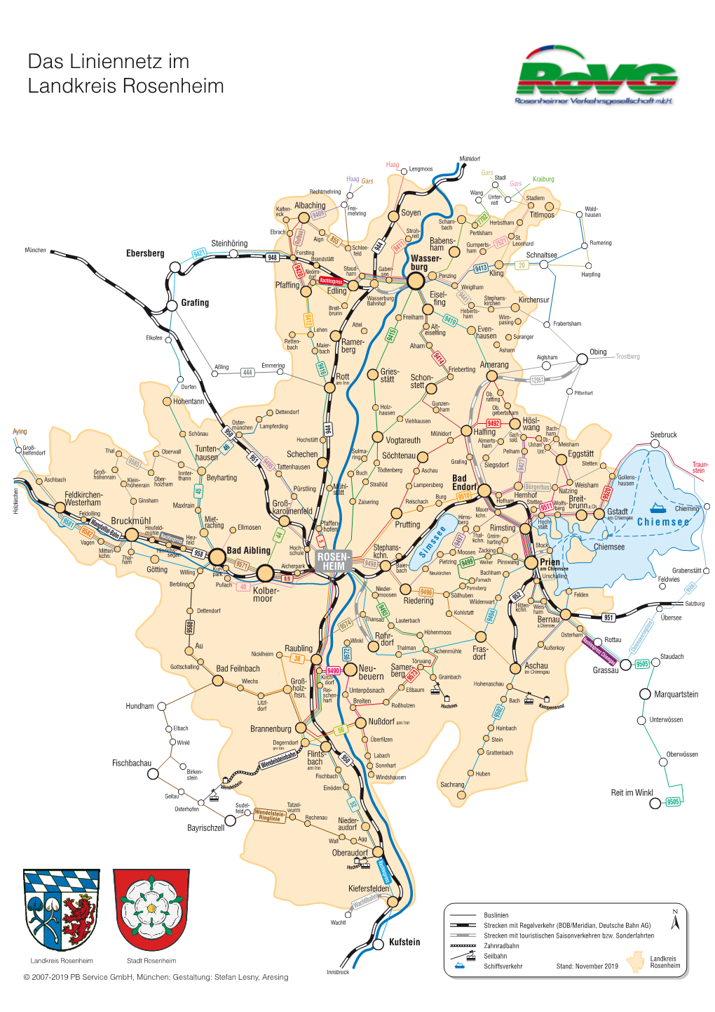 Das Liniennetz Im Landkreis Rosenheim