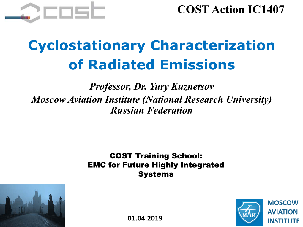 Cyclostationary Characterization of Radiated Emissions Professor, Dr