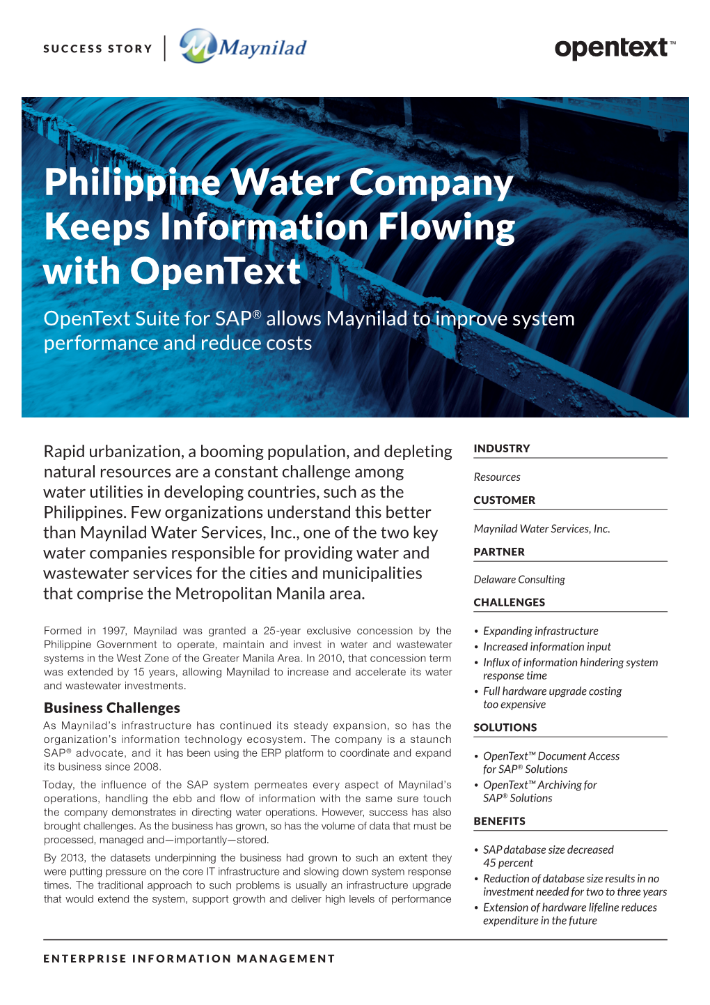 Opentext Maynila Success Story Layout