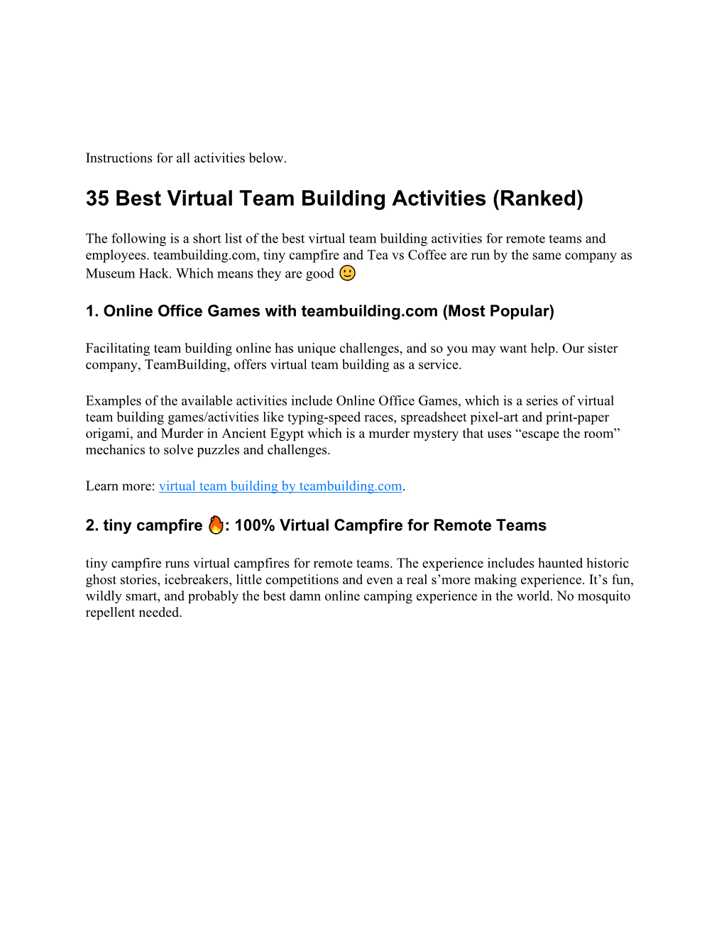 35 Best Virtual Team Building Activities (Ranked)