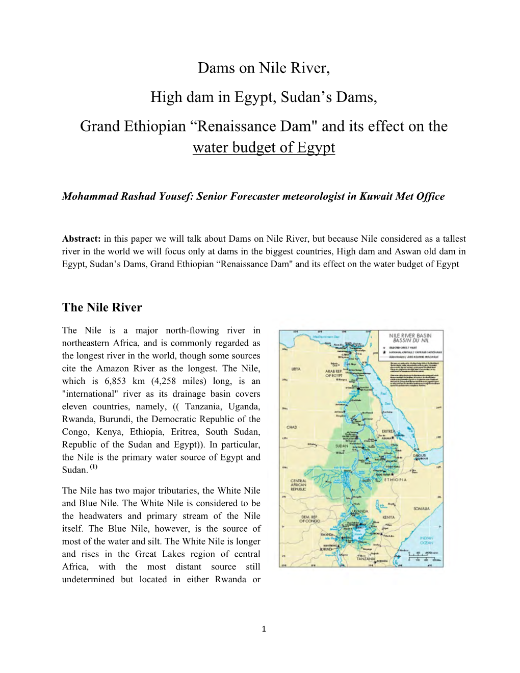 Dams on Nile River, High Dam in Egypt, Sudan's Dams, Grand