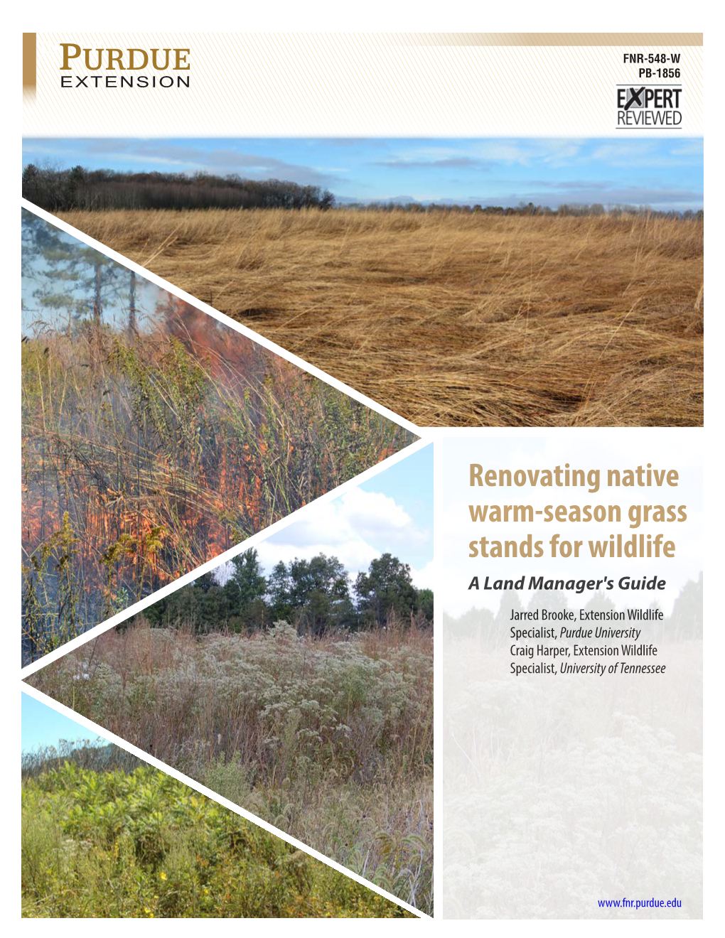 FNR-548-W Renovating Native Warm-Season Grass Stands for Wildlife