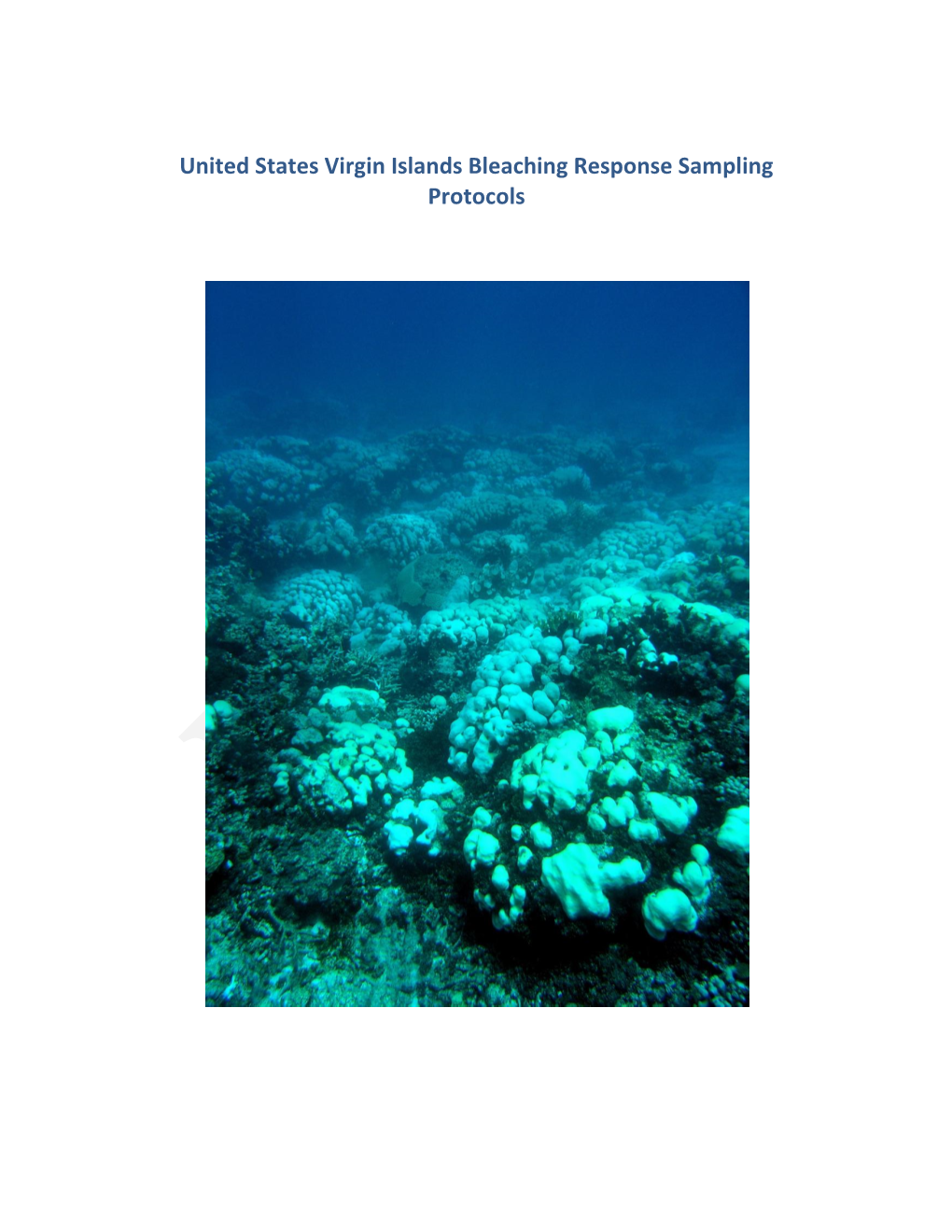 United States Virgin Islands Bleaching Response Sampling Protocols