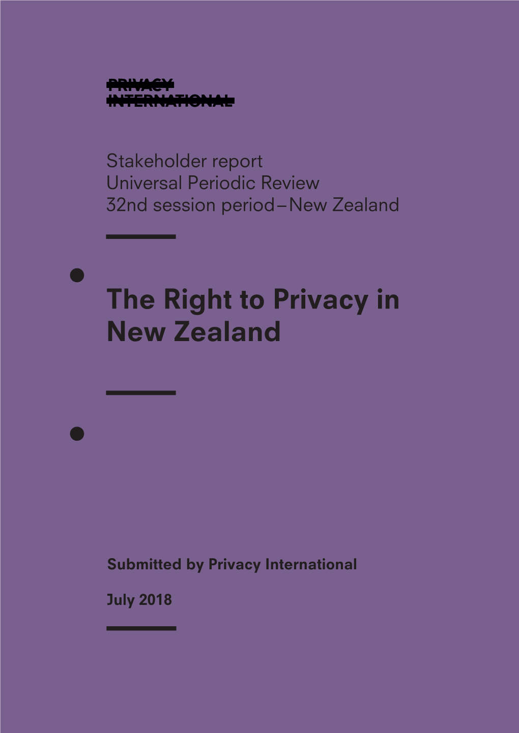 The Right to Privacy in New Zealand