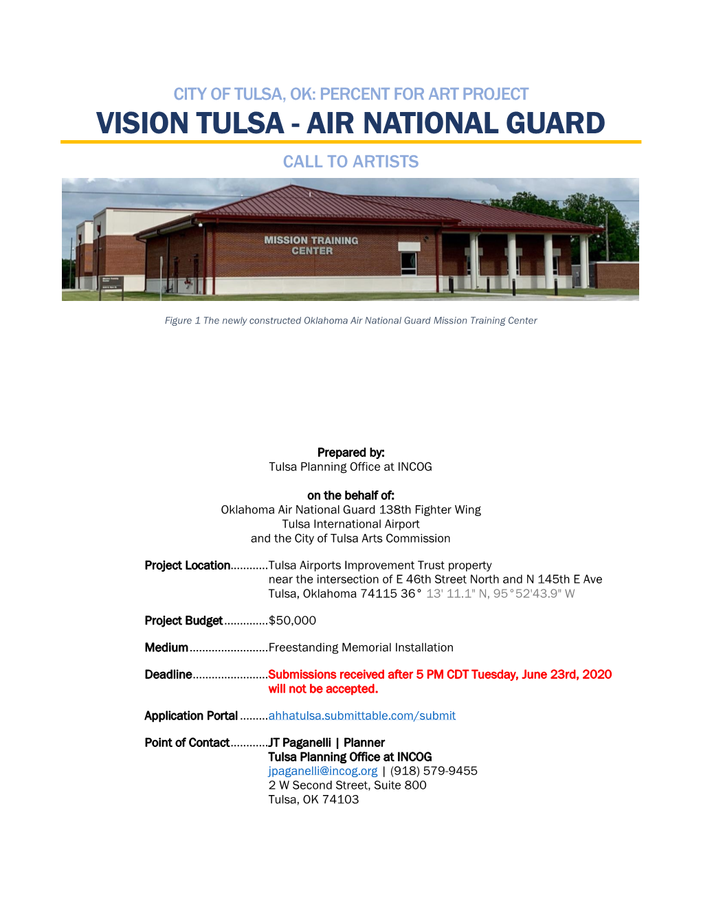 Air National Guard Call to Artists