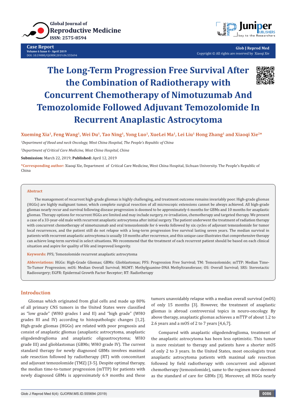 The Long-Term Progression Free Survival After the Combination Of