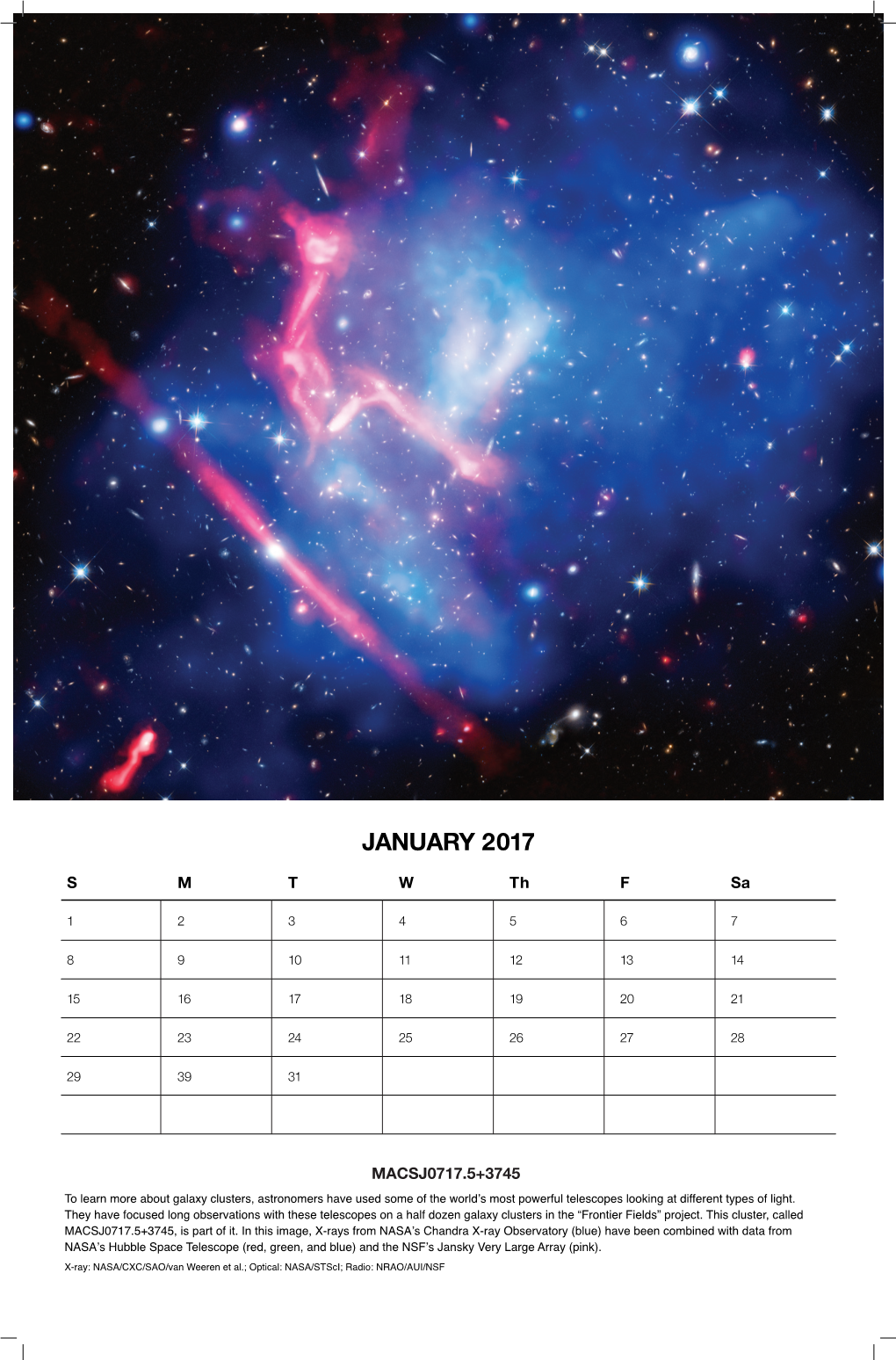 Galaxy Calendar