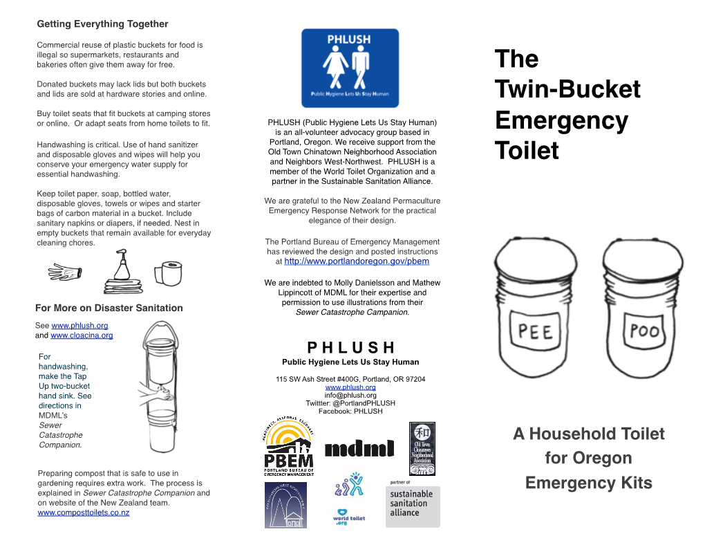 The Twin-Bucket Emergency Toilet