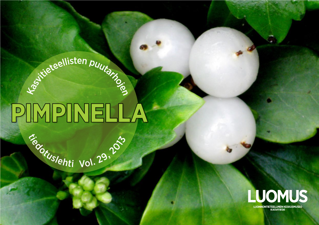 Pimpinella 2013, Vol. 29