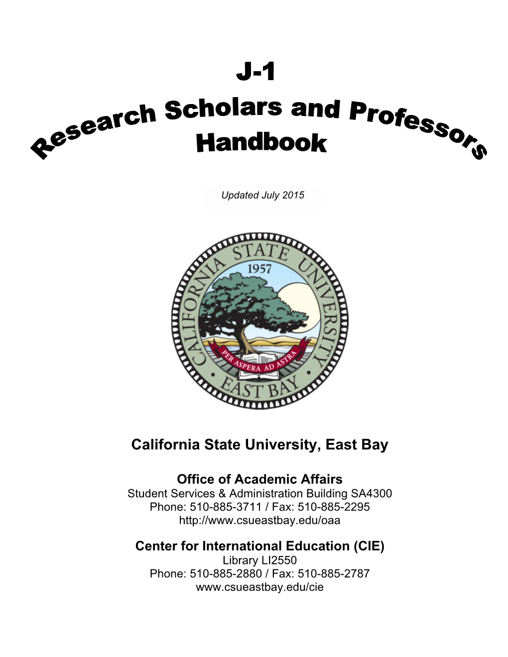 J1 Research Scholars & Professors Handbook