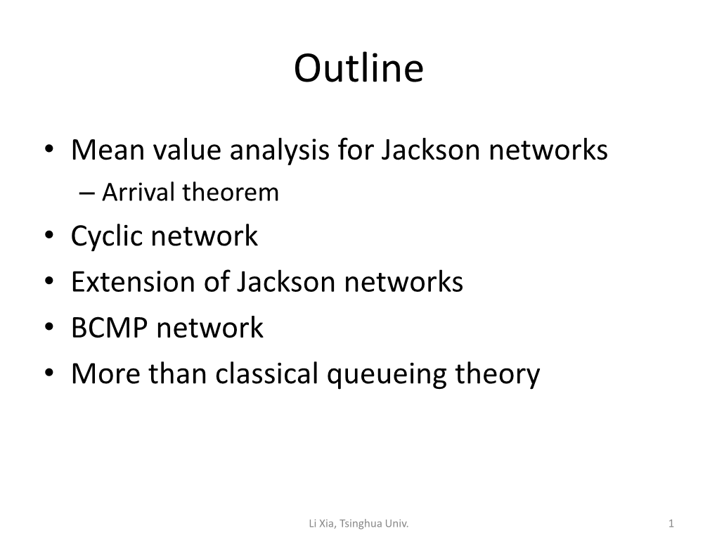 Queueing Theory