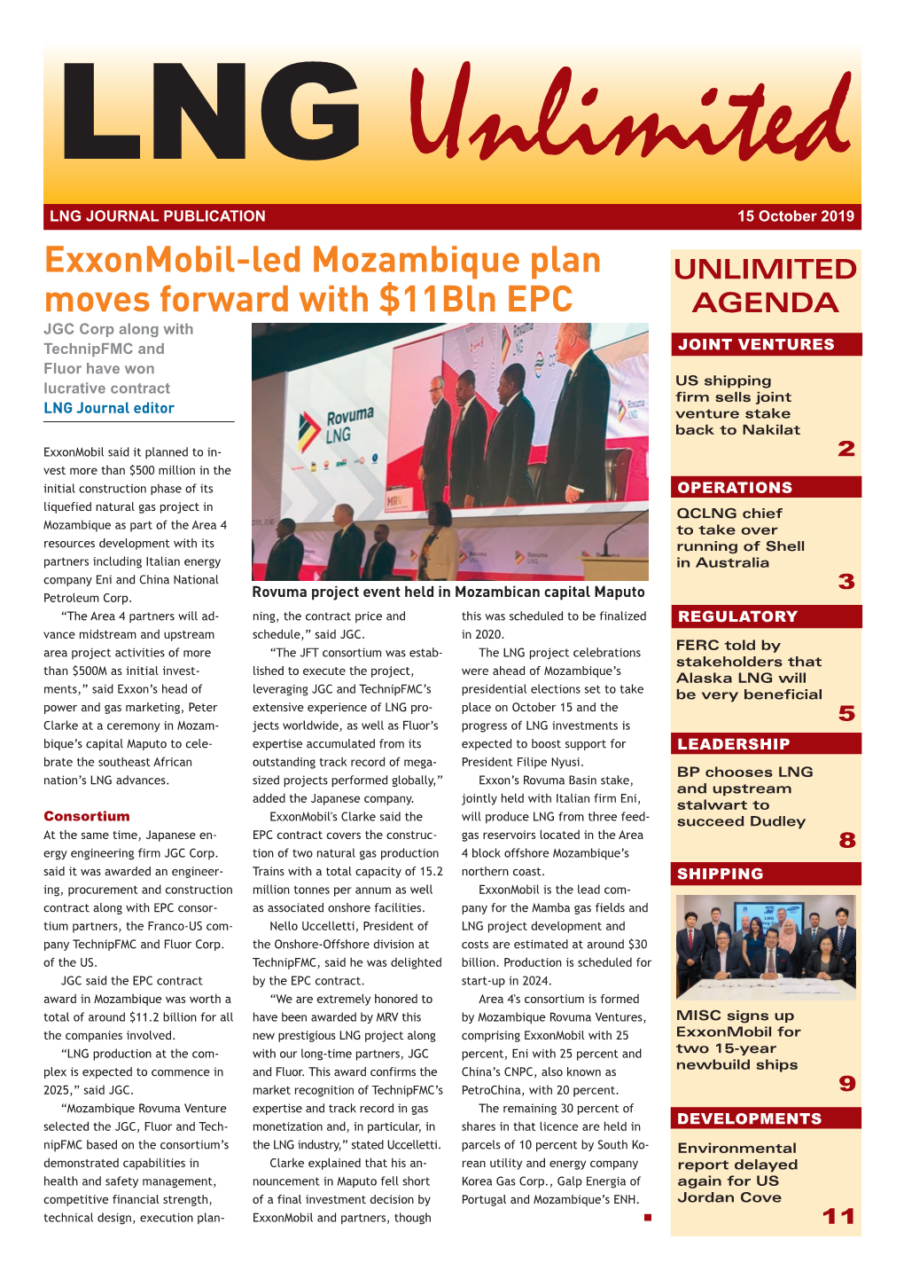 Fire and Gas LNG Unlimited 15 Oct 2019 Advertorial