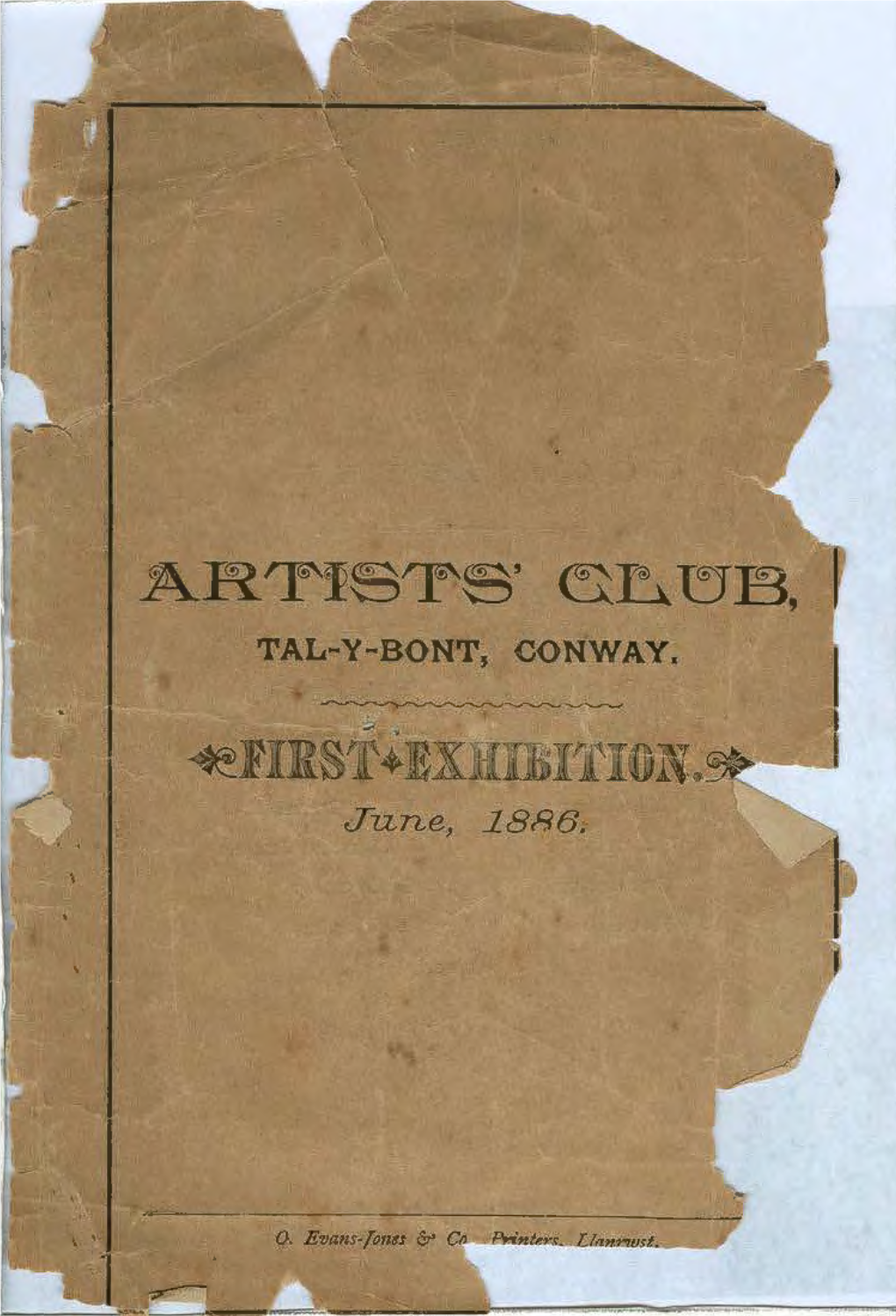 Tal-Y-Bont Artists Club Catalogue 1886 Pdf, 596.95 KB
