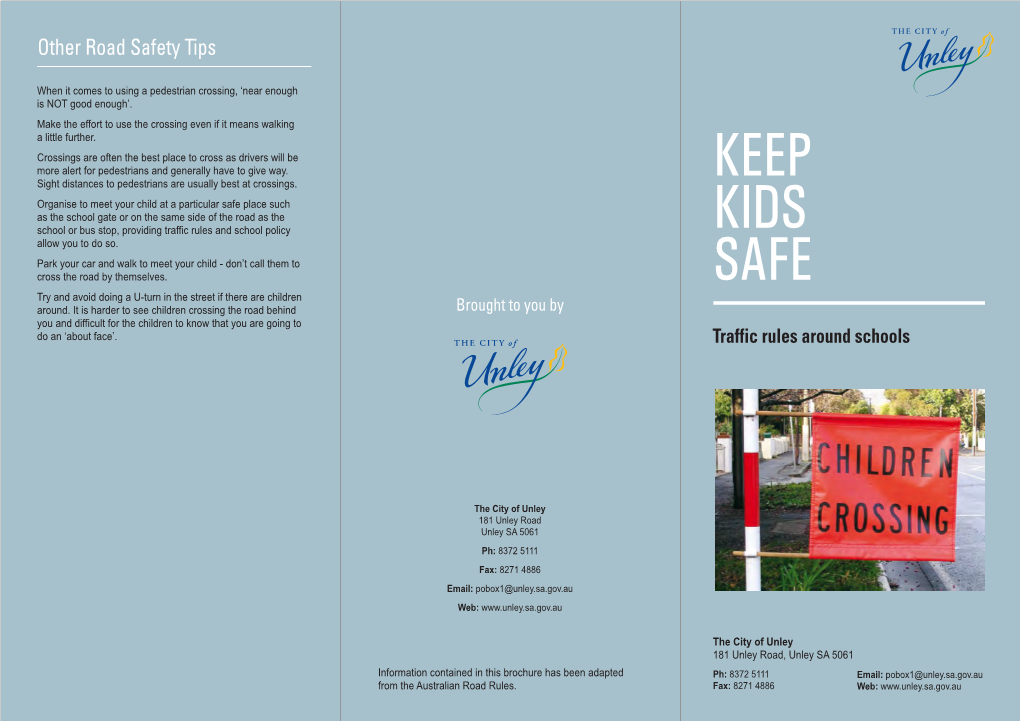 Keep Kids Safe: Traffic Rules Around Schools(PDF, 426KB)