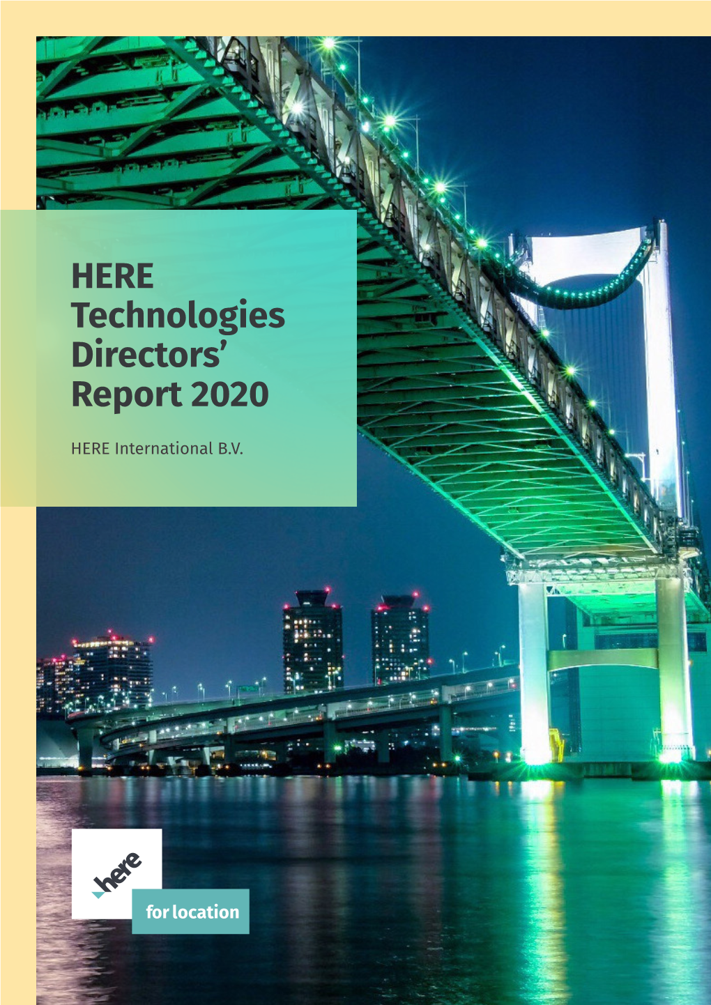 HERE Technologies 2020 Directors' Report