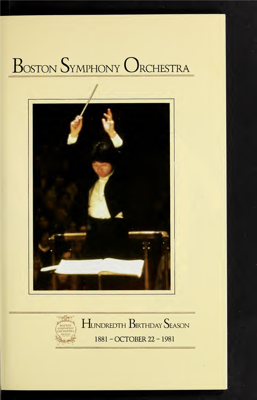 Boston Symphony Orchestra Concert Programs, Season 101, 1981-1982