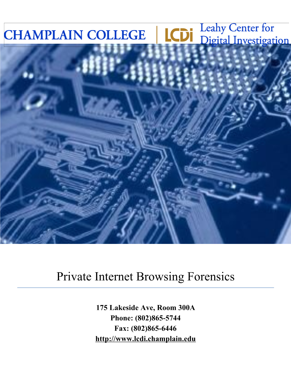 Private Internet Browsing Forensics
