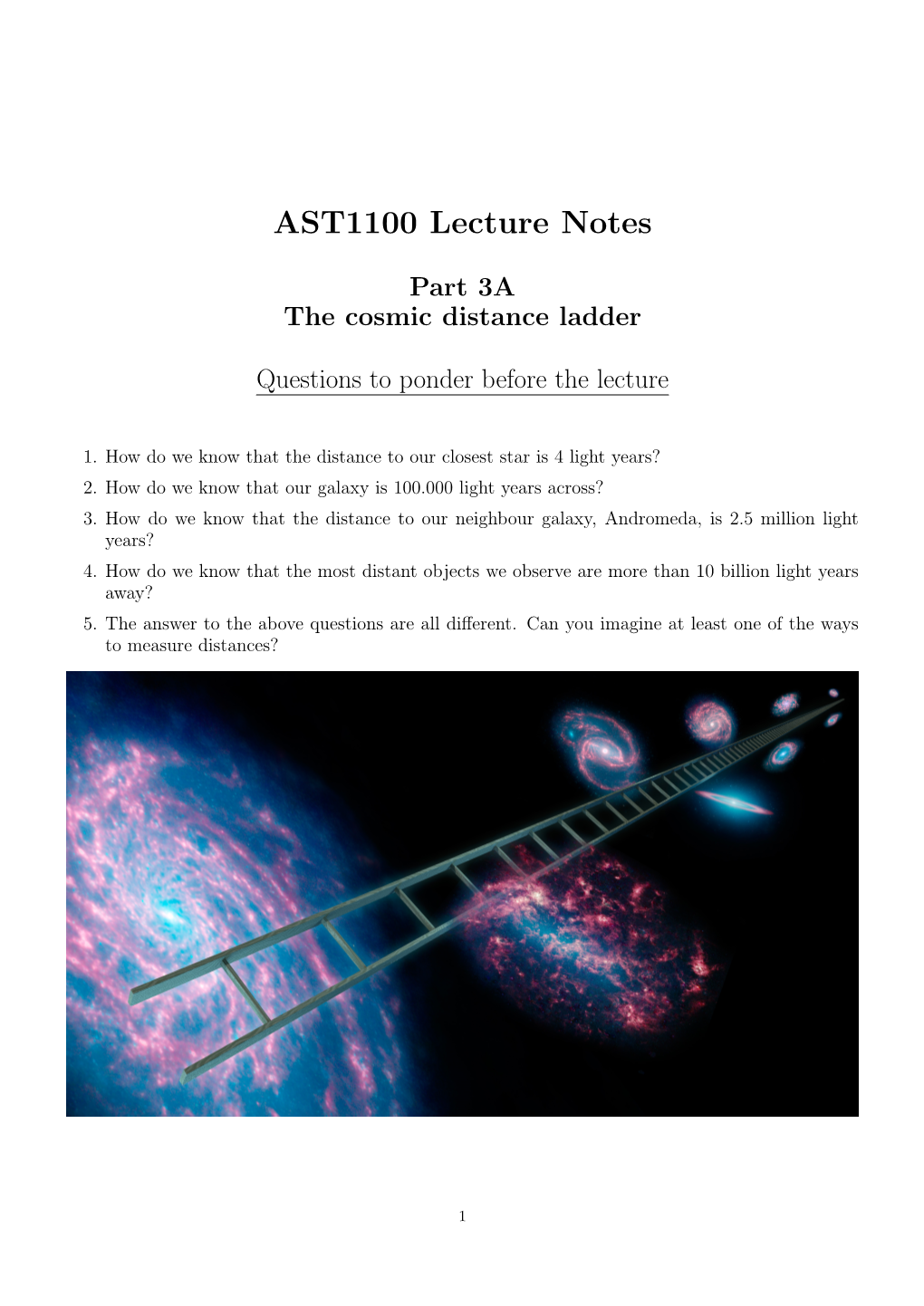 AST1100 Lecture Notes