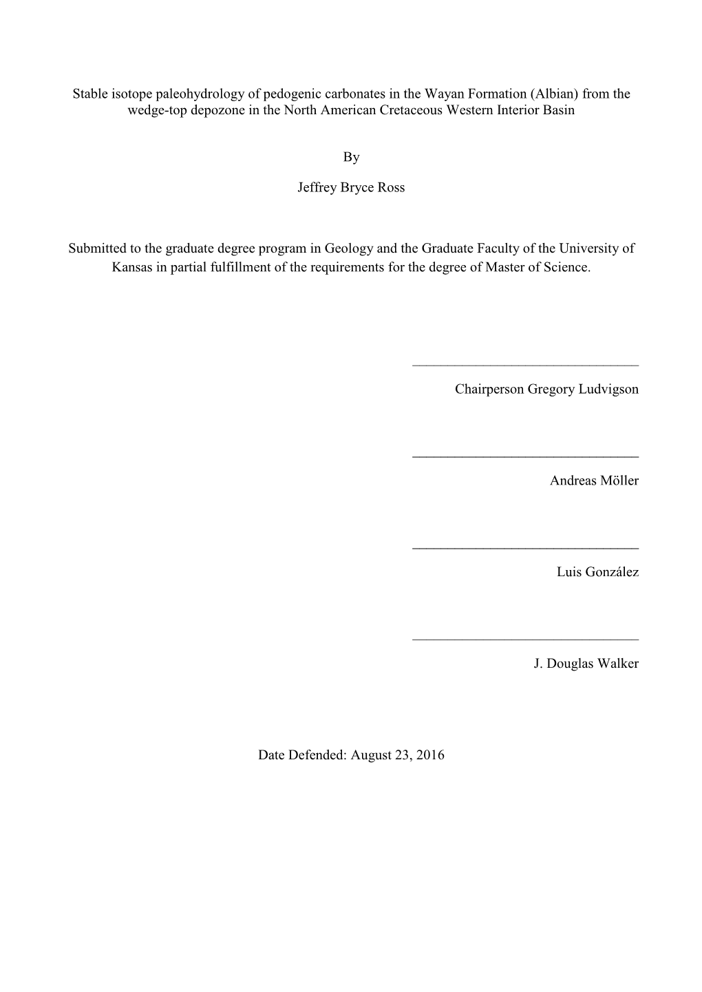 Stable Isotope Paleohydrology of Pedogenic