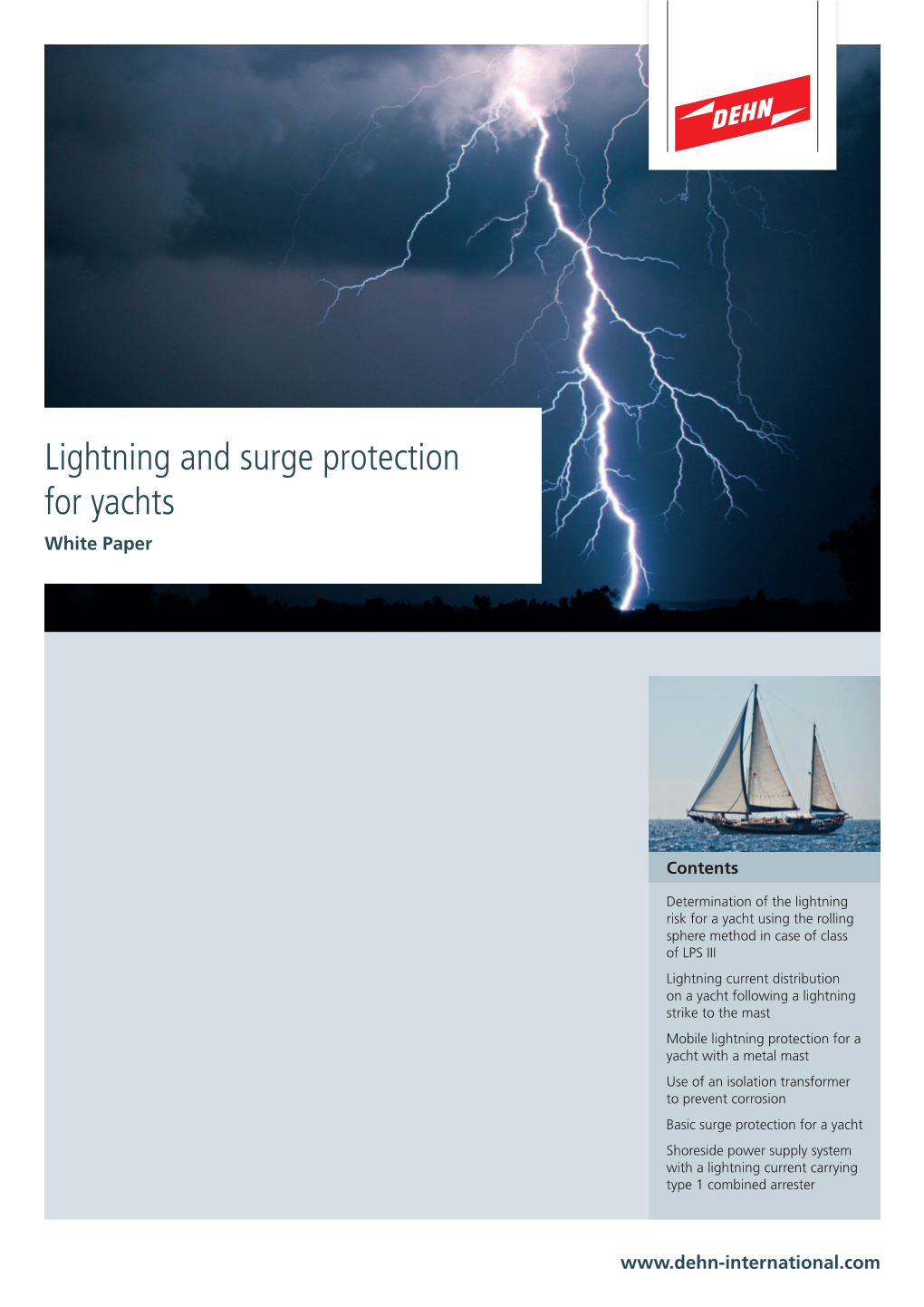 Lightning and Surge Protection for Yachts White Paper