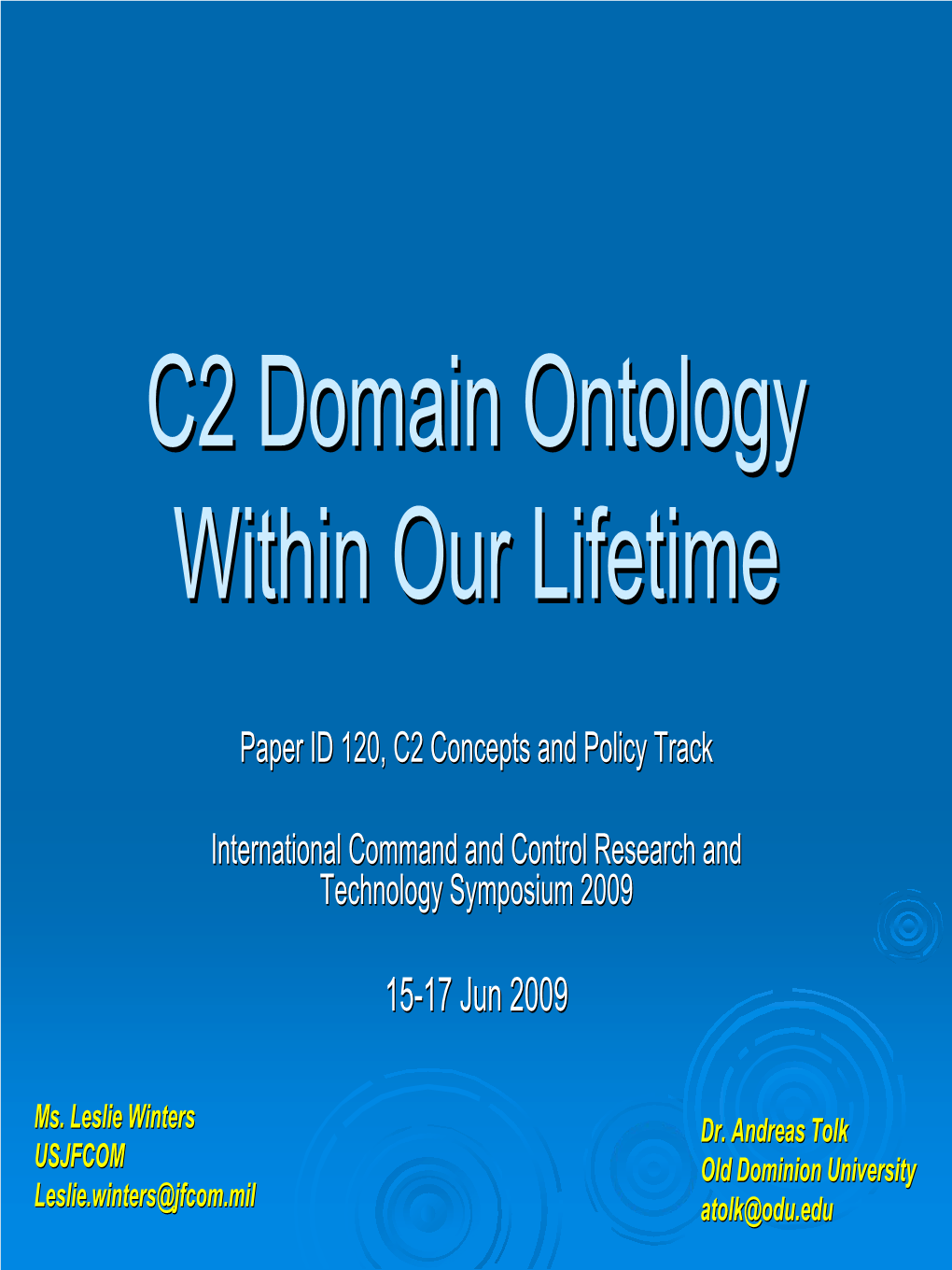 C2 Domain Ontology