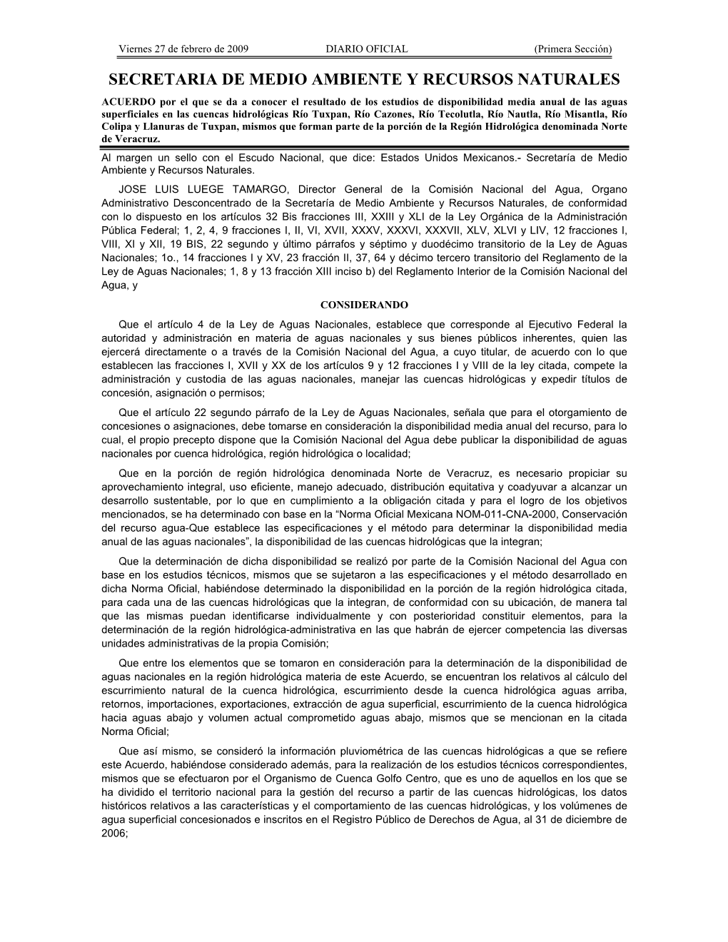 Secretaria De Medio Ambiente Y Recursos Naturales