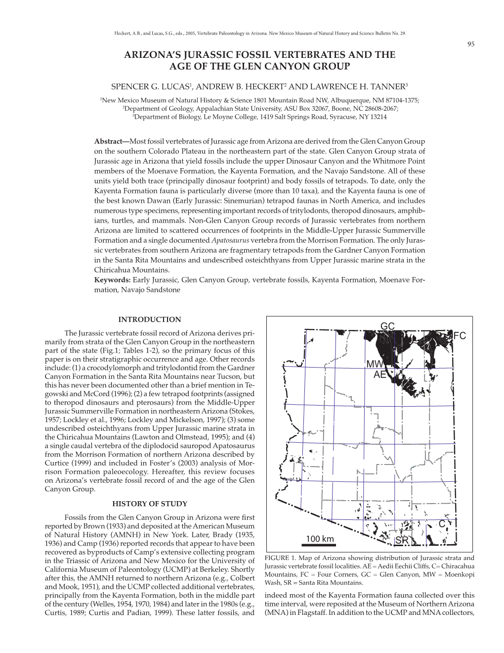 Arizona's Jurassic Fossil Vertebrates and the Age Of