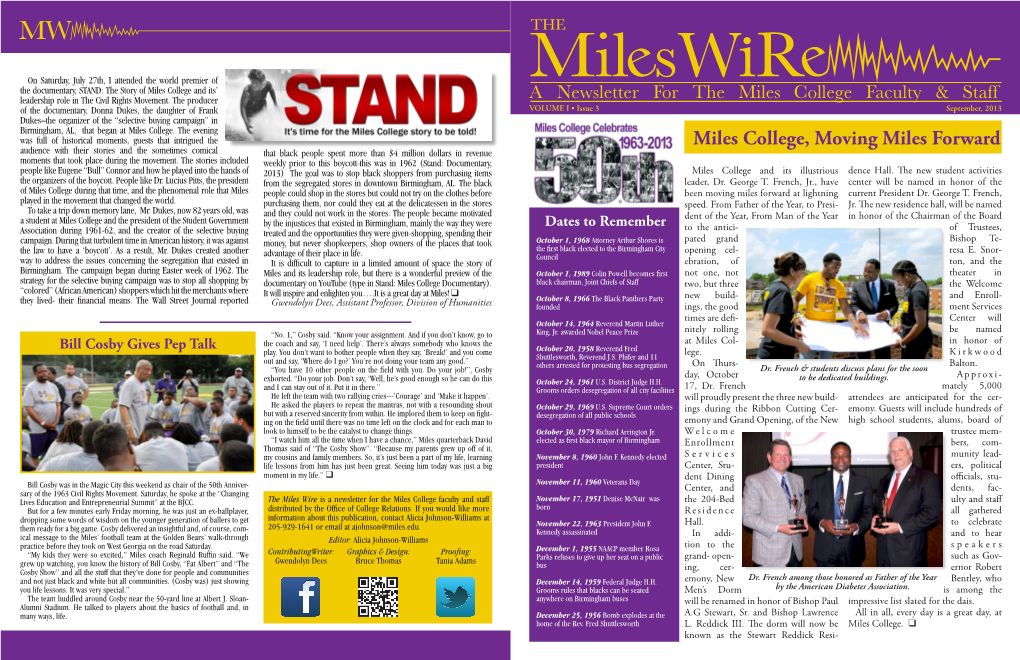 The Miles Wire Volume 1, Issue 3