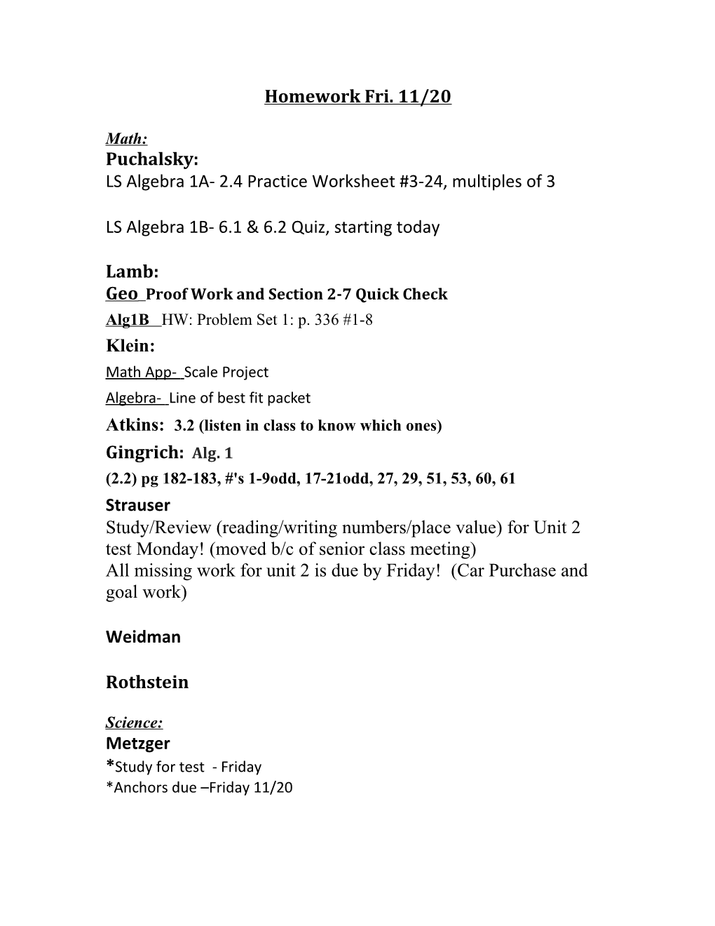 Geo Proof Work and Section 2-7 Quick Check