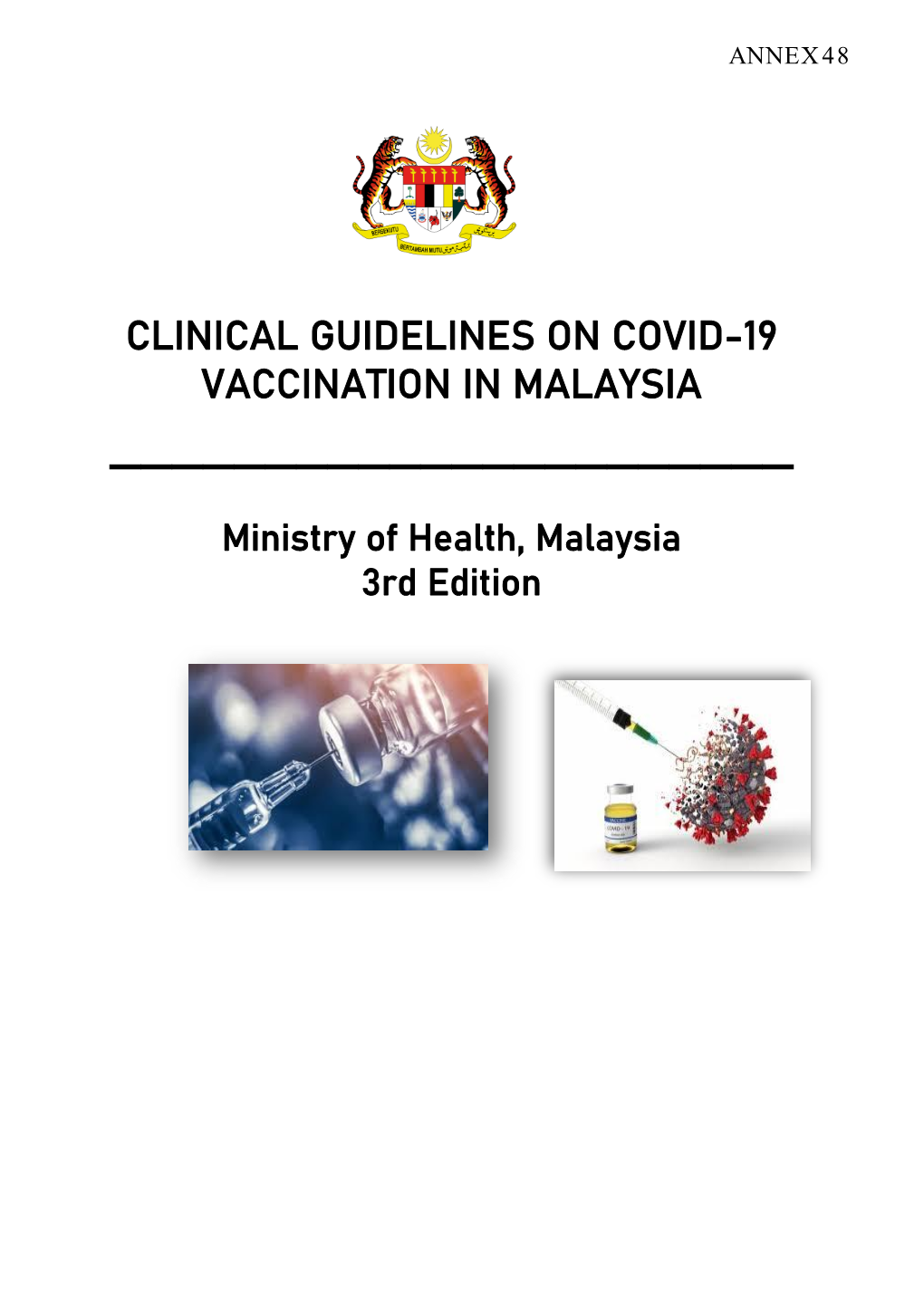 Clinical Guidelines on Covid-19 Vaccination in Malaysia ______